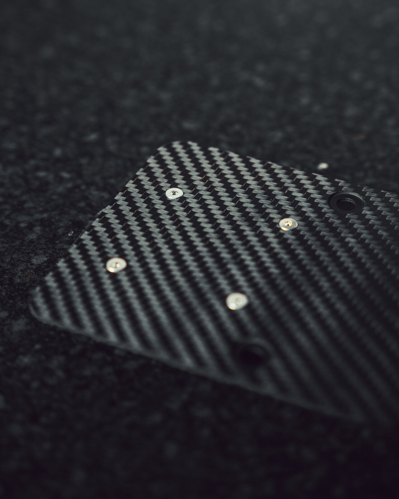 Carbonex plate holder — installation lifestyle shot